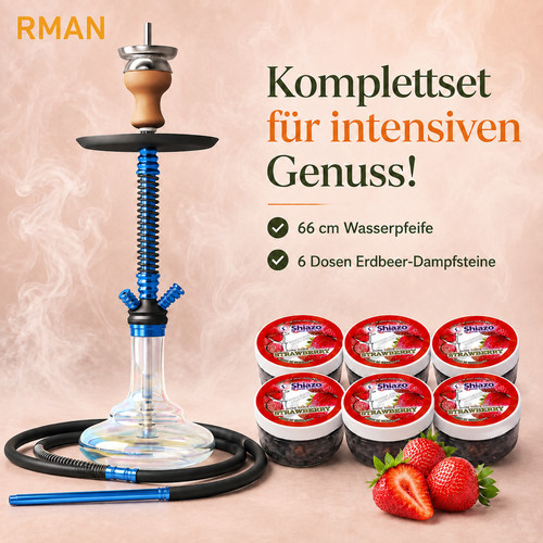 Rman wasserpfeife set - wasserpfeife,, cm,