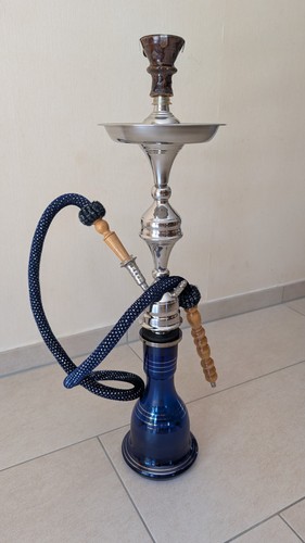 Shisha wasserpfeife glas blau - wasserpfeife,