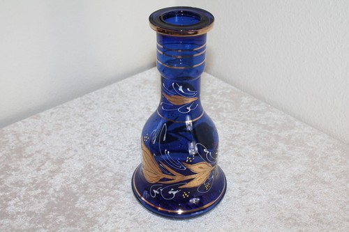 Antik luxus shisha - glas, kobalt