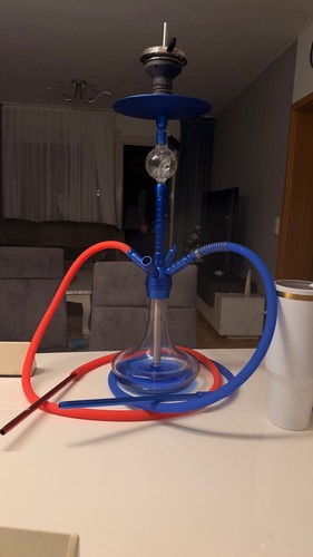 Shisha wasserpfeife blau mit - wasserpfeife,
