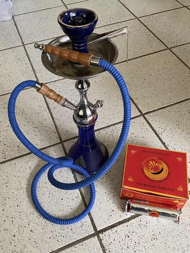 Kaya shisha wasserpfeife blau - wasserpfeife,