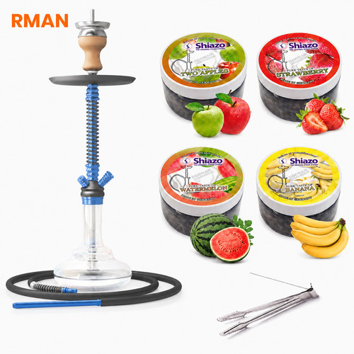 Rman shisha set 66cm blau - shisha,
