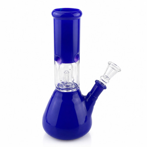 Glasbong blau mit perkolator - blau,